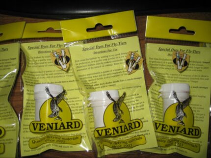 Veniard Dyes for Fly Tiers