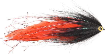 Vision Hollow Deceiver Black & Red Pike Fly 6/0