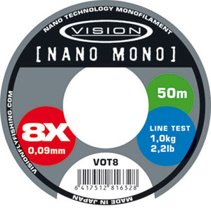 Vision Nano Mono Tippets - 50m