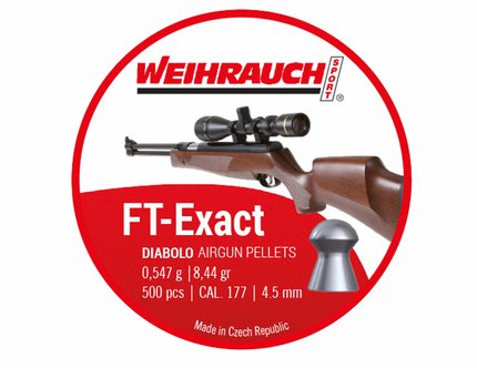 Weihrauch FT Exact Diablo  8.44gr .177 4.51mm 500pc Airgun Pellets