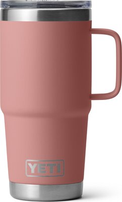 Yeti Rambler 20oz Travel Mug Sandstone Pink