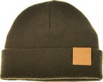 Ahrex Tight Knit Leather Patch Beanie