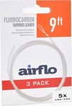 Airflo 9ft Fluorocarbon Tapered G5 Leader 3pc