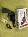 Preloved ASG Dan Wesson 4in Black 4.5mm Metal BB Co2 Revolver (Boxed) - 