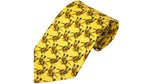 Bisley Solid Yellow Pheasants Silk Tie