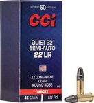 CCI .22 LR 45 Grain Subsonic Quiet Semi Auto RN 830 FPS (50 Box)