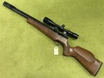Preloved Falcon FN19 QFS .22 Air Rifle with Scope Silencer and Bag - Excellent