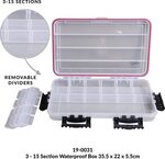 Fladen ZWIM 3-15 Section Waterproof Tackle Box