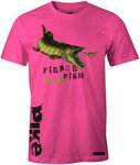 Fladen T-shirt Hungry Pike Pink