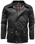 Game Mens Barker Wax Jacket With Detachable Hood