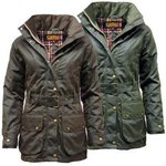 Game Women's Cantrell Padded Antique Waxed Jacket