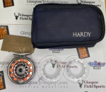 Preloved Hardy Demon 3000 Fly Reel with 2 Spools (in pouch)- Used