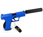 HFC HA124 Airsoft 6mm Two Tone Spring Powered Pistol With Silencer