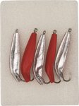 Kinetic Rykk Flasher #5/0 Silver/Red