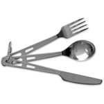 Lifeventure LV Titanium Knife, Fork and Spoon Set