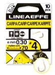 Lineaeffe Carpe Hooks To Nylon 70cm 10pc