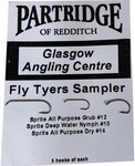 Partridge Sprite Fly Tyers Row Sampler Hook Pack 15pc