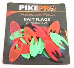 PikePro Multi-Coloured Bait Flags 25pc