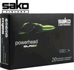 Sako 6.5x55 Swedish 117 Grain Powerhead Blade 657H TXM (Non-Toxic) Box of 20