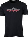 Scott Grey/red Trout on Black T-shirt