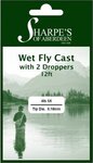 Sharpes Monofilament Wet Fly Cast with 2 Droppers 12ft