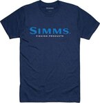 Simms Logo T-Shirt Dark Moon Heather