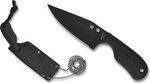 Spyderco Subway Bowie Black FRN Black Blade 2.80in Fixed Blade