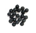 Stillwater Black Rubber Beads