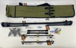 Preloved Stillwater Complete 3 Rod Pod in carry bag (damaged zip) - As New