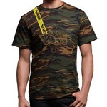 Vass Embroidered Cotton Camo T-Shirt  with Yellow Vass Brace Strap