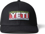 Yeti Rainbow Trout Logo Badge Trucker Hat